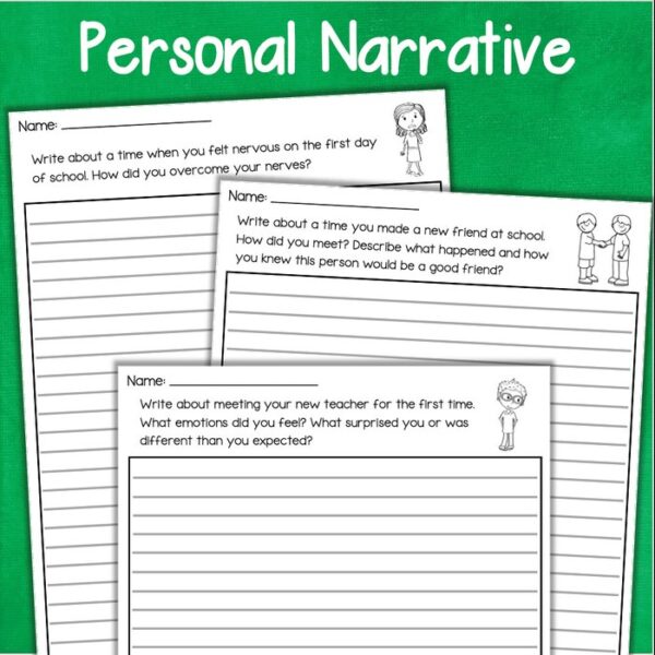 back to school writing prompts